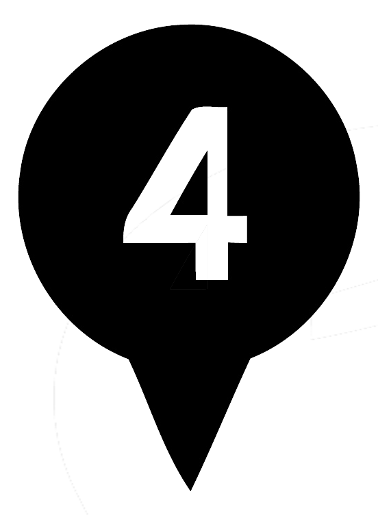 Black circular badge with the number 4 inside, indicating step 4